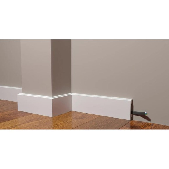 Напольный ударопрочный влагостойкий плинтус под покраску Decor-Dizayn 80x16x2000 мм DD723