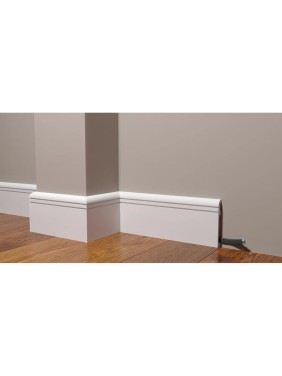Напольный ударопрочный влагостойкий плинтус под покраску Decor-Dizayn 110x15x2000 мм DD721 Напольный ударопрочный влагостойкий плинтус под покраску Decor-Dizayn 110x15x2000 мм DD721