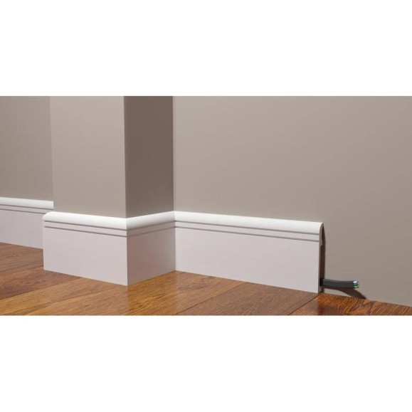 Напольный ударопрочный влагостойкий плинтус под покраску Decor-Dizayn 110x15x2000 мм DD721 Напольный ударопрочный влагостойкий плинтус под покраску Decor-Dizayn 110x15x2000 мм DD721
