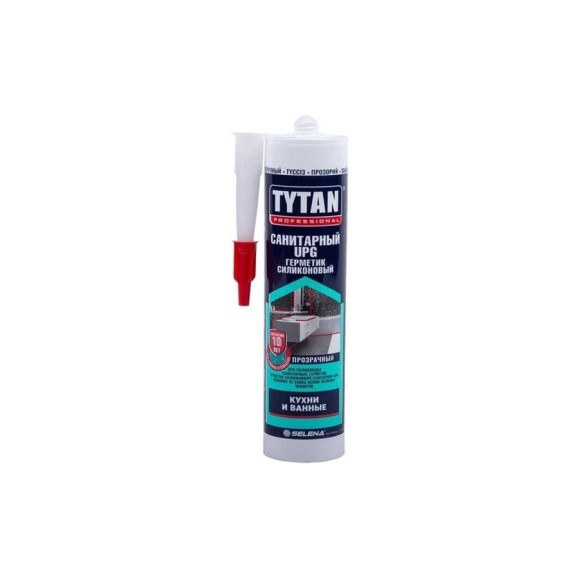 Силиконовый санитарный герметик TYTAN Professional UPG, 280 мл, прозрачный 229543 Силиконовый санитарный герметик TYTAN Professional UPG, 280 мл, прозрачный 229543