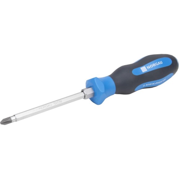 Крестовая отвертка с ударным наконечником NORGAU N161K-PH2x100 062105220