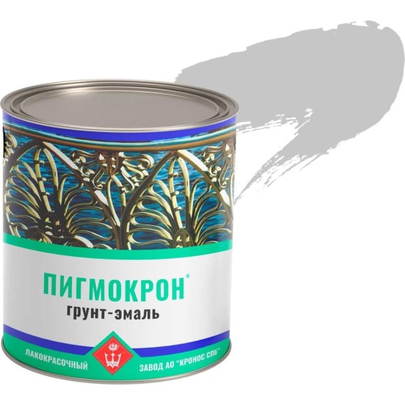 Грунт-эмаль Пигмокрон (светло-серый RAL 7035; банка 2.5 кг) 4605578000535 Грунт-эмаль Пигмокрон (светло-серый RAL 7035; банка 2.5 кг) 4605578000535
