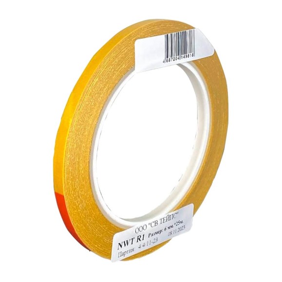 Двусторонняя липкая лента на неткано-бумажном носителе SV Tapes 7110 NWT R1, 6 мм, 25 м, каучук 71106.25 Двусторонняя липкая лента на неткано-бумажном носителе SV Tapes 7110 NWT R1, 6 мм, 25 м, каучук 71106.25