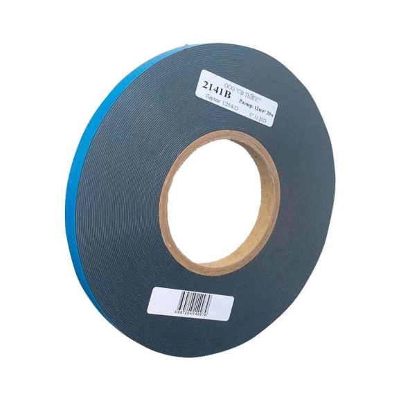 Двухсторонняя липкая лента на черной вспененной основе SV Tapes 2141 B, 12 мм, 20 м, акрил 214112.20 Двухсторонняя липкая лента на черной вспененной основе SV Tapes 2141 B, 12 мм, 20 м, акрил 214112.20