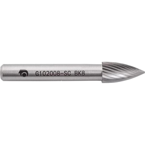 Бор-фреза с одинарной насечкой G102008-SC ВК8 SDW TOOLS CU00238