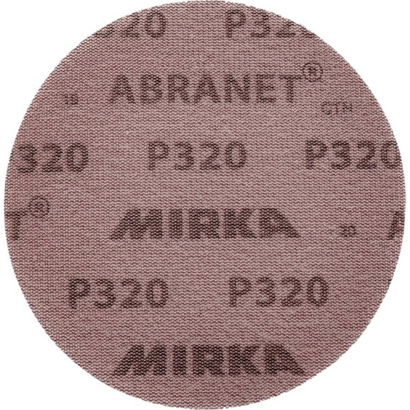 Круг шлифовальный на сетчатой основе ABRANET (150 мм; Р320) MIRKA 5424105032 Круг шлифовальный на сетчатой основе ABRANET (150 мм; Р320) MIRKA 5424105032