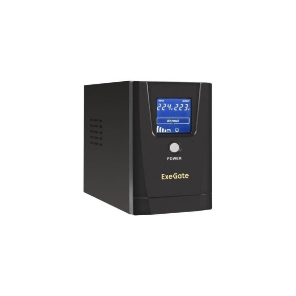 ИБП ExeGate Power Smart ULB-500.LCD.AVR.4C13 500VA 300W, LCD, AVR, 4*C13, металлический корпус, Black 294609