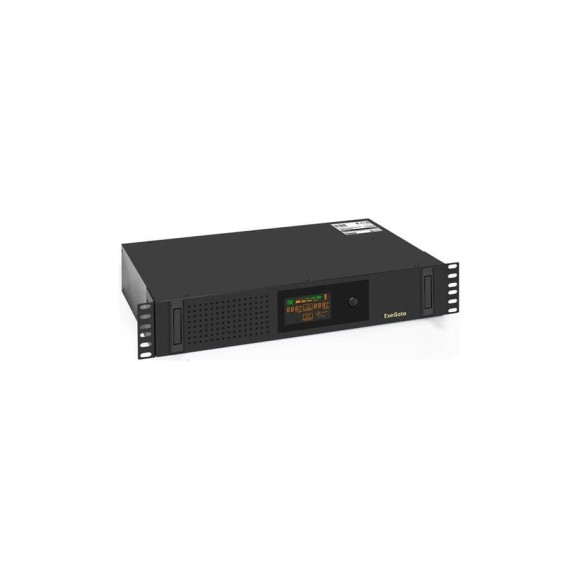 ИБП ExeGate ServerRM UNL-2000.LCD.AVR.2SH.3C13.USB.2U 2000VA 1200W, Color LCD, AVR, 2*Schuko+3*C13, USB, 2U, установка в стойку, Black 293851