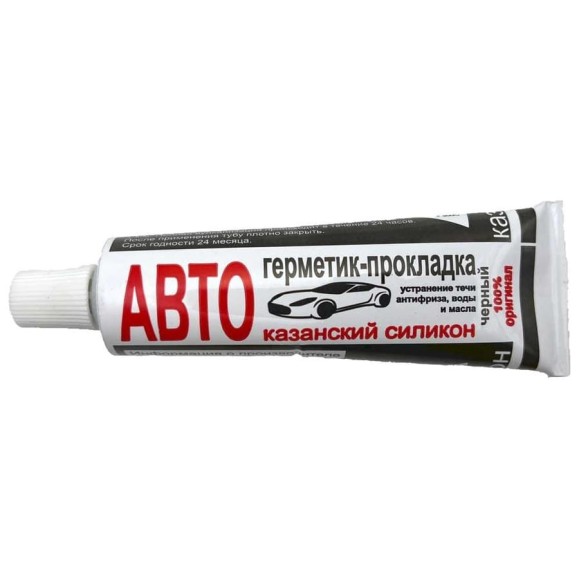 Автогерметик-прокладка Казанский силикон 60 г, черный 1112023B60