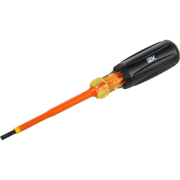 Отвертка IEK Arma2l 5 диэлектрическая sl4,0x100 т3 A2L5-SC30-T3-SL-40-100