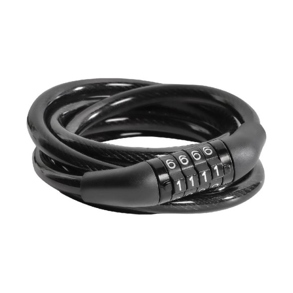 Велосипедный кодовый замок Smartbuy 120 см, трос 8 мм, 4 символа SBT-LK-1208T