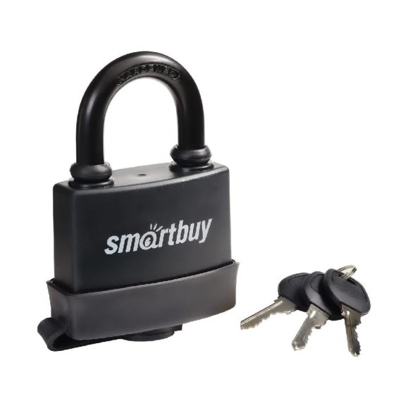 Навесной уличный замок Smartbuy корпус 70х57 мм, дужка d10 мм, 3 ключа, дверца SBT-LK-7057