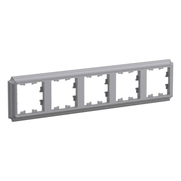 5-постовая, универсальная рамка Systeme Electric Atlasdesign antique сталь ATN100905