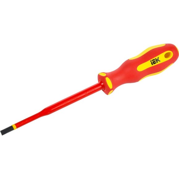 Отвертка IEK Arma2l 5 диэлектрическая slim sl5,5x125 т2 A2L5-SC31-T2-SL-55-125
