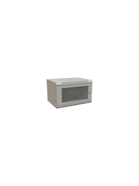 Настенный шкаф WRLine WR-TW-0666-SD-RAL7035 19-дюймовый (19"), 6U, 367x600x600, перфорированная металлическая дверь с замком, Цвет серый (RAL 7035) (разобранный) 521263