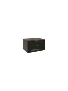 Настенный шкаф WRLine WR-TW-0666-GP-RAL9004 19-дюймовый (19"), 6U, 367x600x600, стеклянная дверь, Цвет черный (RAL 9004) (разобранный) 520239