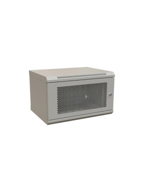 Настенный шкаф WRLine WR-TW-0645-SD-RAL7035 19-дюймовый (19"), 6U, 367x600x450, перфорированная металлическая дверь с замком, Цвет серый (RAL 7035) (разобранный) 521262