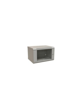 Настенный шкаф WRLine WR-TW-0666-GP-RAL7035 19-дюймовый (19"), 6U, 367x600x600, стеклянная дверь, Цвет серый (RAL 7035) (разобранный) 520994