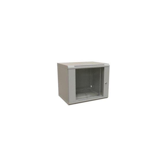 Настенный шкаф WRLine WR-TW-1566-GP-RAL7035 19-дюймовый (19"), 15U, 775x600x600, стеклянная дверь, Цвет серый (RAL 7035) (разобранный) 521006