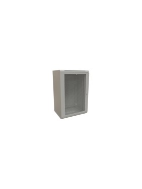 Настенный шкаф WRLine WR-TW-1845-SD-RAL7035 19-дюймовый (19"), 18U, 908x600x450, перфорированная металлическая дверь с замком, Цвет серый (RAL 7035) (разобранный) 521270