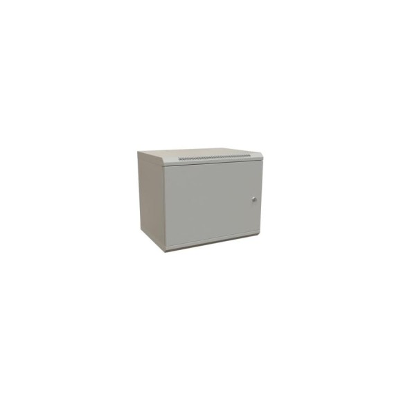Настенный шкаф WRLine WR-TW-1545-SR-RAL7035 19-дюймовый (19"), 15U, 775x600x450, цельнометаллическая дверь с замком, Цвет серый (RAL 7035) (разобранный) 521005