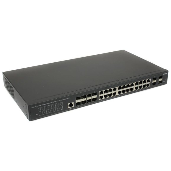 Управляемый L3 коммутатор OSNOVO SW-32G4X-2L Gigabit Ethernet на 16xGE RJ-45 + 8xGE Combo (RJ-45 + SFP) + 4x10G SFP+ Uplink sct1445