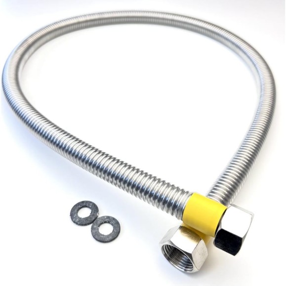 Сильфон для газа TUBOFLEX в оплетке ПВХ, 1/2, 1.0 м, ВР/ВР 4829411