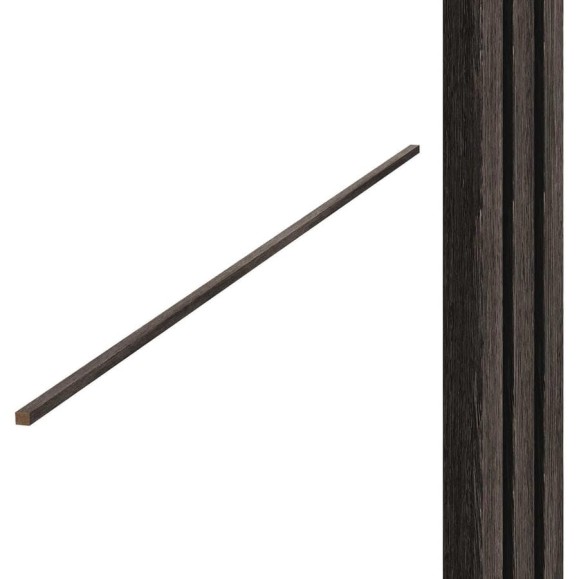 Торцевые планки Wood App дуб шале темный, 2780x27x22 мм 04-10-2780