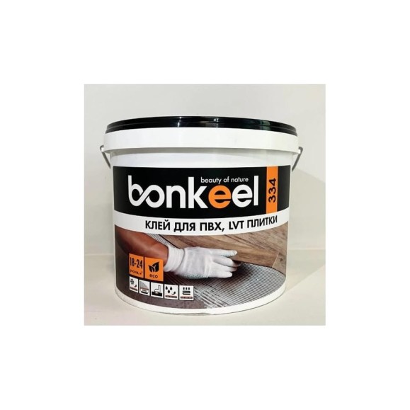 Клей Bonkeel 334 6 кг, для ПВХ и LVT плитки, морозостойки 585977