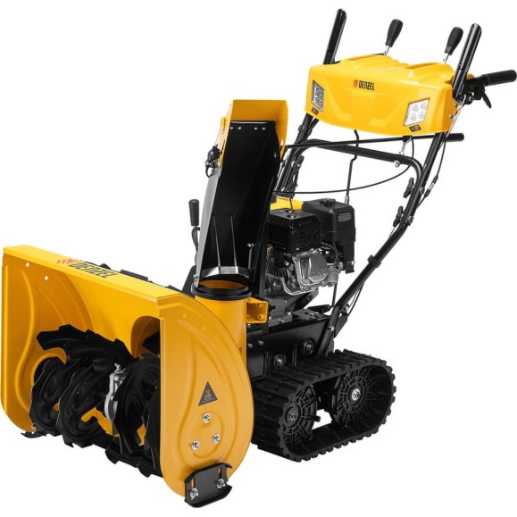 Бензиновая снегоуборочная машина Denzel sbm 610dt pro, 212cc, гусеницы, эл.старт, блок. дифф. 97657