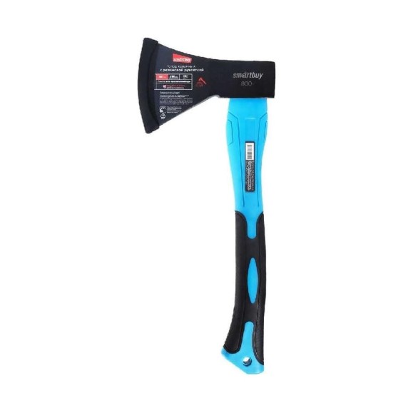 Кованный топор Smartbuy tools 800 г, с фиберглассовой резиновой рукояткой SBT-AX-800p2 Кованный топор Smartbuy tools 800 г, с фиберглассовой резиновой рукояткой SBT-AX-800p2