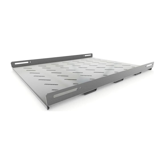 Стационарная усиленная полка Hyperline TSH3H-650-RAL7035 глубина 650 мм, с боковым креплением, нагрузка до 100 кг, для шкафов серии TTB, TTR, 485x650мм (ШхГ), цвет серый (RAL 7035) 451895