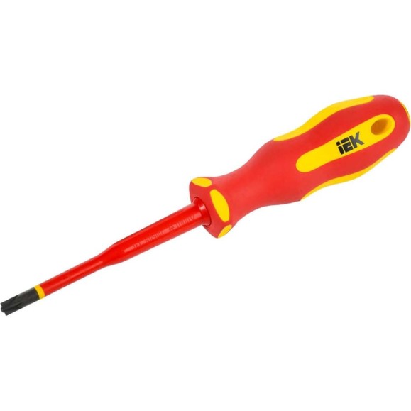 Отвертка IEK Arma2l 5 диэлектрическая slim pz/sl2x100 т2 A2L5-SC31-T2-ZS-20-100