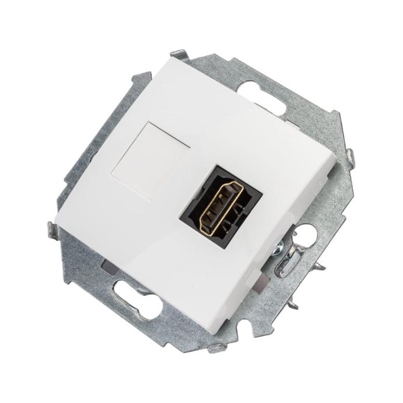 Розетка Simon HDMI, белый 1591407-030