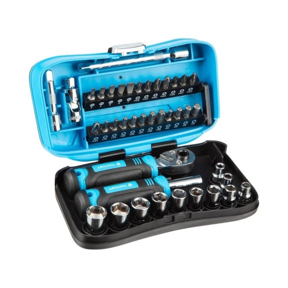 Отвертка с набором бит Topfort 40 предметов 1674436