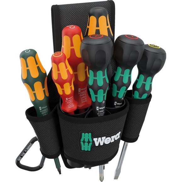 Набор отвёрток в поясной сумке WERA 9622 Belt-Pouch Set 3 8 предметов WE-300306 Набор отвёрток в поясной сумке WERA 9622 Belt-Pouch Set 3 8 предметов WE-300306