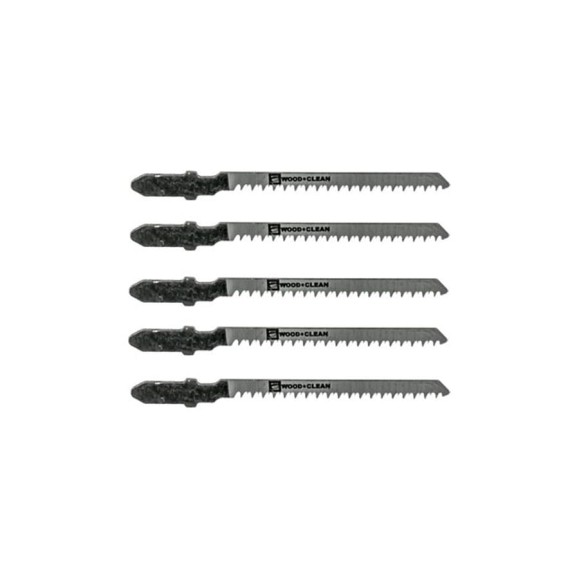 Полотно для лобзика T101AO по дереву 20TPI 77 мм 5 шт FASTER TOOLS 1312