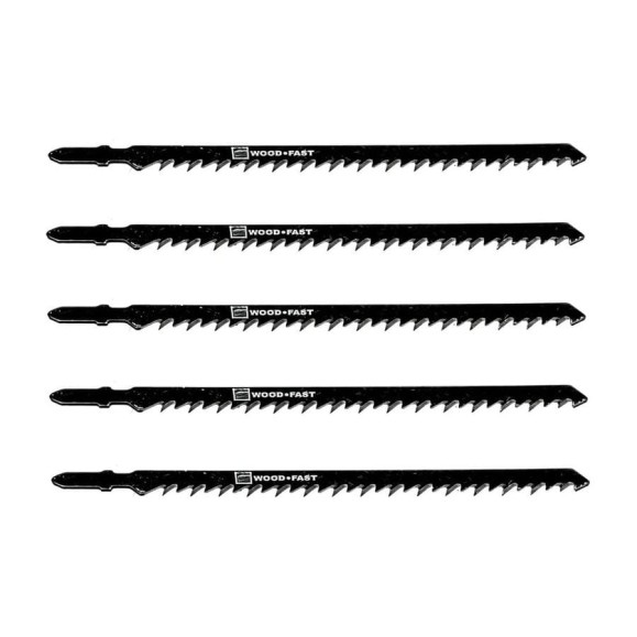 Полотно для лобзика T344D по дереву 6TPI 132 мм 5 шт FASTER TOOLS FT202-44