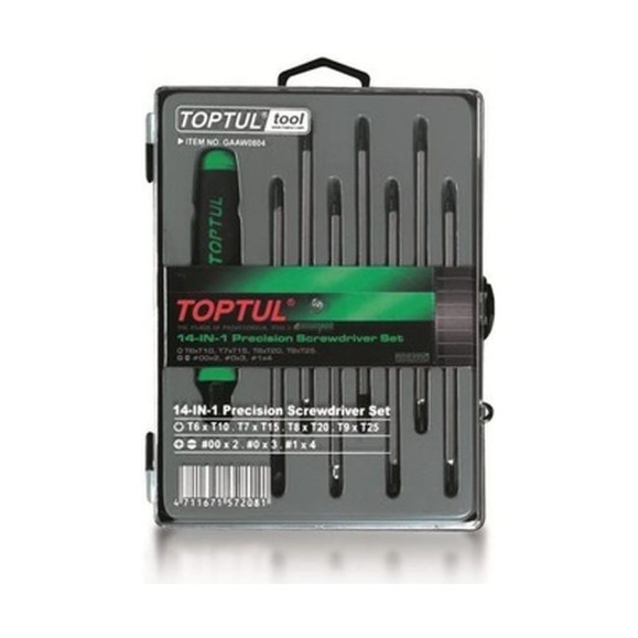Набор отверток TOPTUL 14 в 1 GAAW0804 Набор отверток TOPTUL 14 в 1 GAAW0804