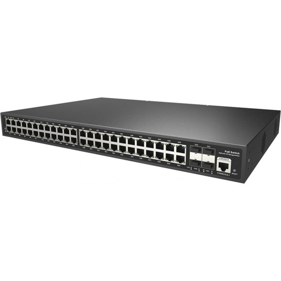 Poe коммутатор ComOnyx, управляемый гигабитный, 48 poe + 4 sfp, 600w, l2+, co-swp484gfm, 200-060 Poe коммутатор ComOnyx, управляемый гигабитный, 48 poe + 4 sfp, 600w, l2+, co-swp484gfm, 200-060