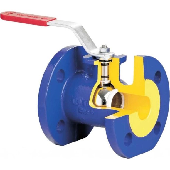 Шаровой кран Zetkama 565A050C09 чугун 565A Ду50 Ру16 фл рукоятка Тмакс=150 RG008U7SNDVCJ1