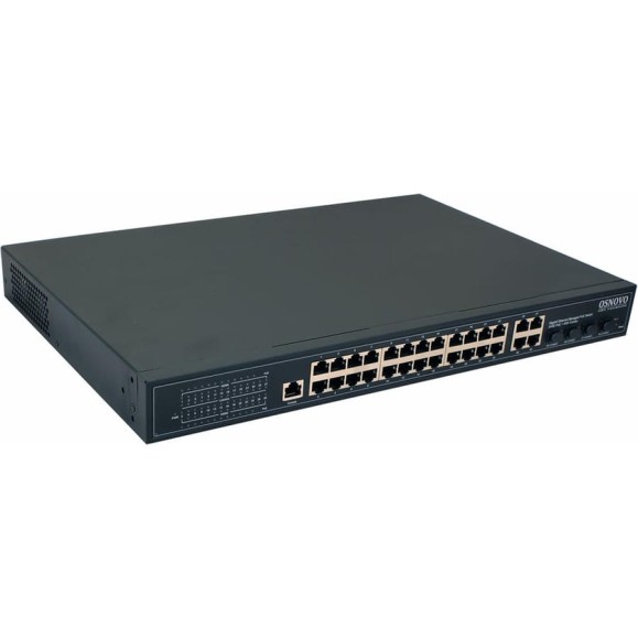 Управляемый коммутатор OSNOVO SW-8244/L(400W) L2 PoE Gigabit Ethernet на 24 RJ45 PoE + 4 x GE Combo Uplink порта sct1274 Управляемый коммутатор OSNOVO SW-8244/L(400W) L2 PoE Gigabit Ethernet на 24 RJ45 PoE + 4 x GE Combo Uplink порта sct1274