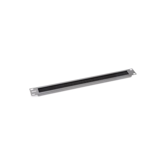 Фальш-панель Hyperline BPB19-1U-RAL7035 на 1U, с щеточным вводом, цвет серый (RAL 7035) 452154