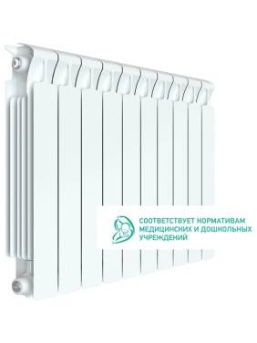 Биметаллический радиатор RIFAR MONOLIT 500 10 секций, боковое подключение RQLAGK1B4UO1VQ Биметаллический радиатор RIFAR MONOLIT 500 10 секций, боковое подключение RQLAGK1B4UO1VQ