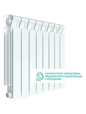 Биметаллический радиатор RIFAR MONOLIT 500 8 секций, боковое подключение RQLAGK1B4UC37G Биметаллический радиатор RIFAR MONOLIT 500 8 секций, боковое подключение RQLAGK1B4UC37G