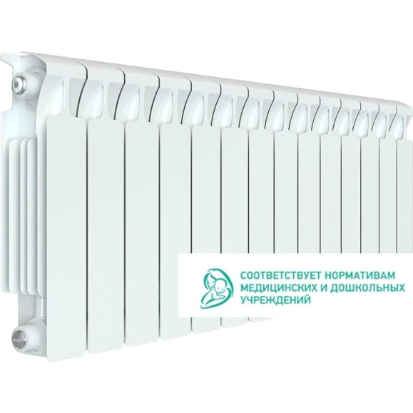 Биметаллический радиатор RIFAR MONOLIT 350 14 секций, боковое подключение RG008N1QDME3G0 Биметаллический радиатор RIFAR MONOLIT 350 14 секций, боковое подключение RG008N1QDME3G0