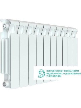 Биметаллический радиатор RIFAR MONOLIT 350 10 секций, боковое подключение RG008M0Q7PKBHH Биметаллический радиатор RIFAR MONOLIT 350 10 секций, боковое подключение RG008M0Q7PKBHH