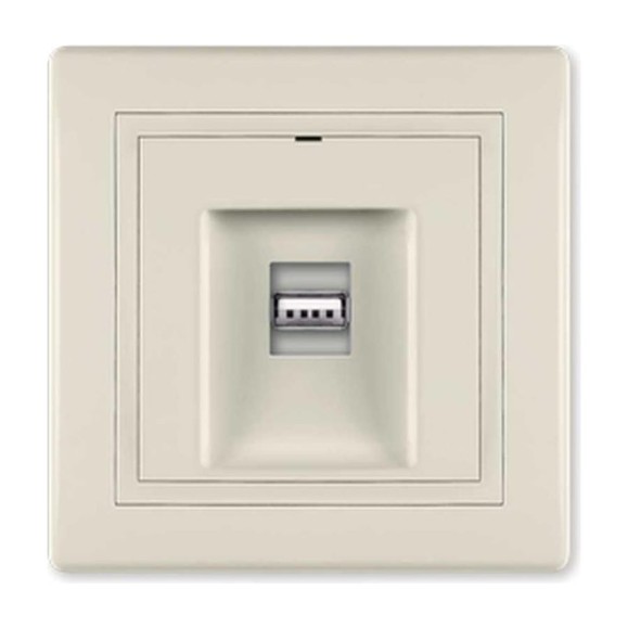 Розетка USB Aling-Conel PRESTIGE тип А, с Keystone модулем, кремовая 6162.99