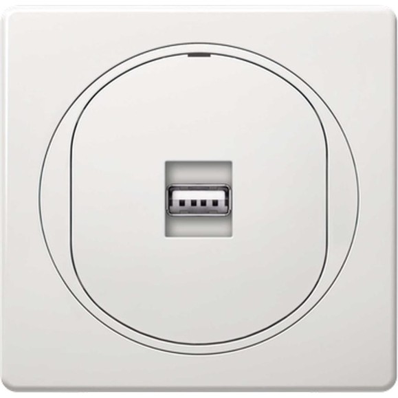 Розетка USB Aling-Conel EON тип А, с Keystone модулем, белая E6162.00 Розетка USB Aling-Conel EON тип А, с Keystone модулем, белая E6162.00