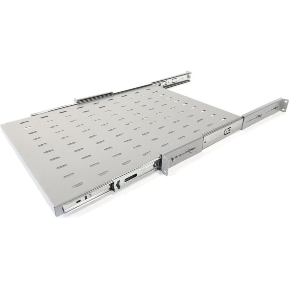 Выдвижная полка Hyperline TSS3-450-RAL7035 c 19'' креплением, глубина 450 мм, нагрузка до 20 кг, для шкафов TTB глубиной 600-1200мм, цвет серый (RAL 7035) 451907